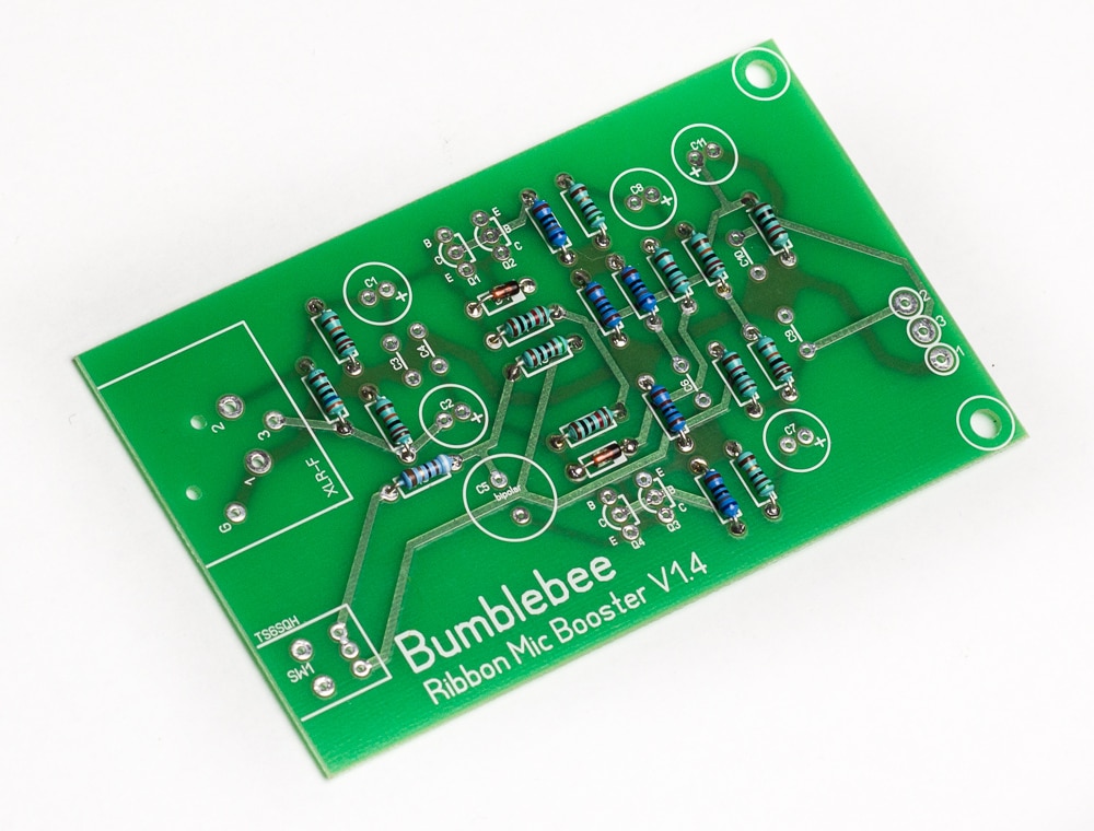 Bb-P26 Ribbon Mic Booster DIY Kit PCB