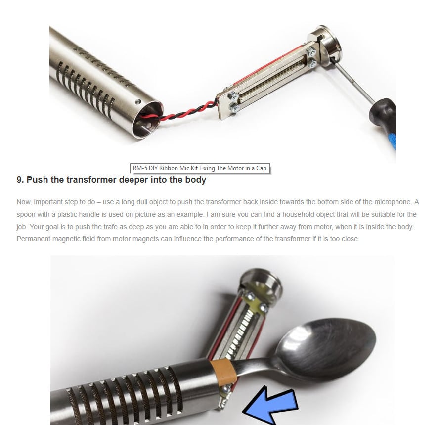 RM-6 & RM-5 Assembly Manual Picture