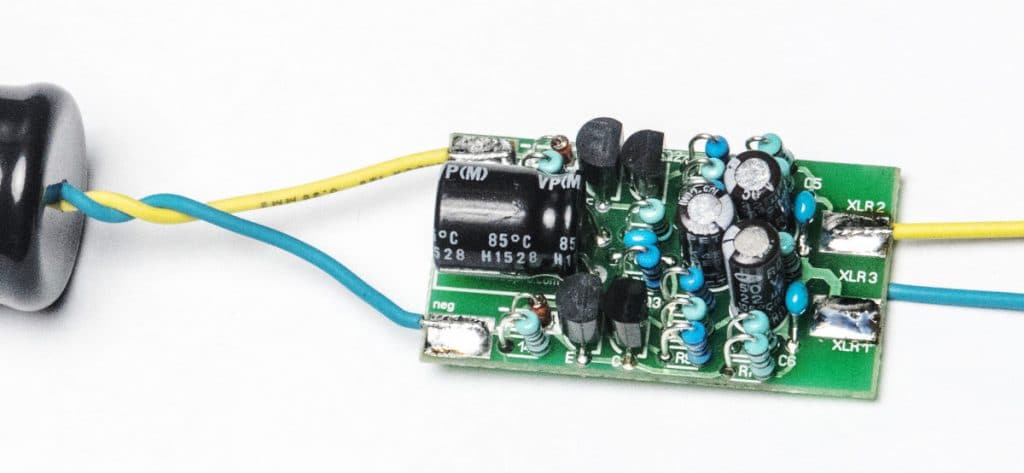 RM-7 DIY Active Ribbon Mic Kit - Solder The Wires To The Activator PCB