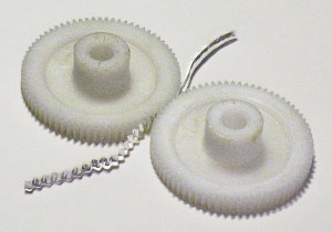 Plastic gears for aluminum foil corrugation - diy ribbon microphone