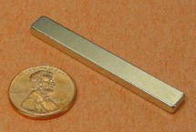 2" x 1/4" x 1/8" NdFeB bar magnet for diy ribbon microphones